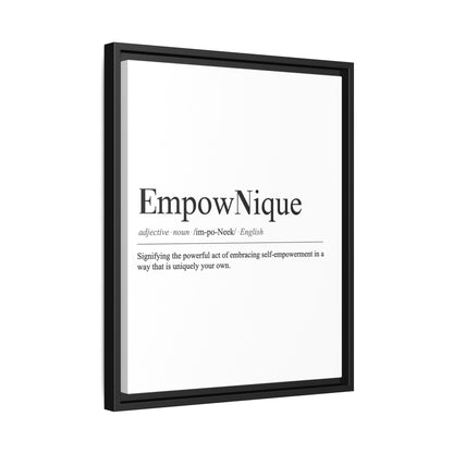 EmpowNique Framed Canvas Art - Empowerment Definition Wall Decor