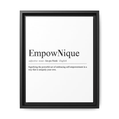 EmpowNique Framed Canvas Art - Empowerment Definition Wall Decor