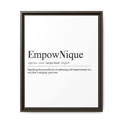 EmpowNique Framed Canvas Art - Empowerment Definition Wall Decor