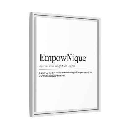 EmpowNique Framed Canvas Art - Empowerment Definition Wall Decor