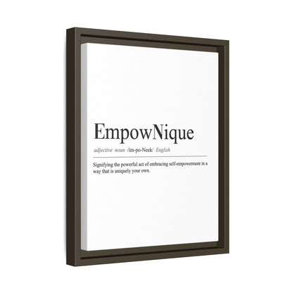 EmpowNique Framed Canvas Art - Empowerment Definition Wall Decor