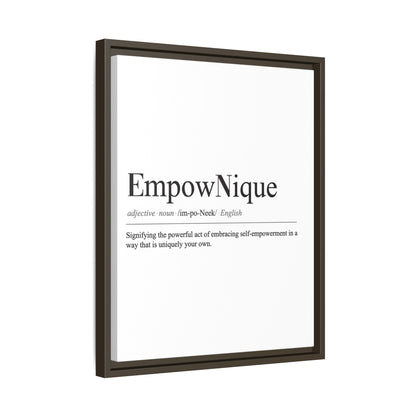 EmpowNique Framed Canvas Art - Empowerment Definition Wall Decor