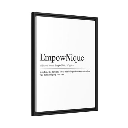 EmpowNique Framed Canvas Art - Empowerment Definition Wall Decor