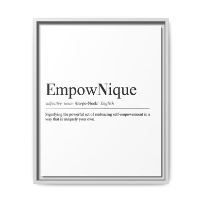 EmpowNique Framed Canvas Art - Empowerment Definition Wall Decor