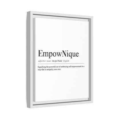 EmpowNique Framed Canvas Art - Empowerment Definition Wall Decor